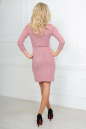 Повседневное платье футляр розового цвета 2218-1.92 No3|интернет-магазин vvlen.com