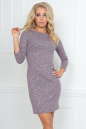 Повседневное платье футляр серо-фиолетового цвета 2218-1.92 No0|интернет-магазин vvlen.com
