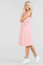 Летнее платье с пышной юбкой белого с красным цвета 2696.93 No1|интернет-магазин vvlen.com