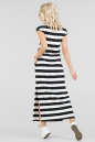 Летнее платье футляр черного с белым цвета 2703.17 No2|интернет-магазин vvlen.com