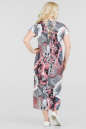 Летнее платье  мешок серого с розовым цвета 2705.5 No5|интернет-магазин vvlen.com