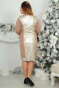 Платье футляр бежевого цвета 2187.77  No3|интернет-магазин vvlen.com