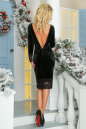 Коктейльное платье футляр черного цвета 2469.26 No3|интернет-магазин vvlen.com
