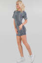 Летнее платье футляр синего тона цвета 1056.17 No1|интернет-магазин vvlen.com