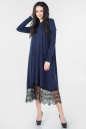 Повседневное платье трапеция синего цвета 2664.17 No1|интернет-магазин vvlen.com