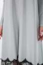 Вечернее платье балахон серебристого цвета 2664.98 No3|интернет-магазин vvlen.com