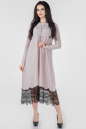 Вечернее платье балахон серебристо-розового цвета 2664.98|интернет-магазин vvlen.com