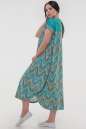 Летнее платье оверсайз бирюзового цвета 2481-3.17 No1|интернет-магазин vvlen.com