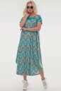 Летнее платье оверсайз бирюзового цвета 2481-3.17 No3|интернет-магазин vvlen.com