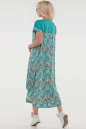 Летнее платье оверсайз бирюзового цвета 2481-3.17 No5|интернет-магазин vvlen.com