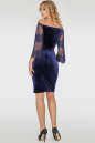 Коктейльное платье футляр синего цвета 2754.26 No2|интернет-магазин vvlen.com