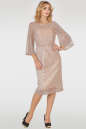 Коктейльное платье с пышной юбкой золотистого цвета 2762.10|интернет-магазин vvlen.com