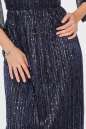 Коктейльное платье с пышной юбкой синего цвета 2762.10 No2|интернет-магазин vvlen.com