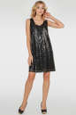 Коктейльное платье трапеция черного цвета 2764.10 No0|интернет-магазин vvlen.com