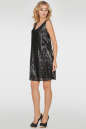 Коктейльное платье трапеция черного цвета 2764.10 No1|интернет-магазин vvlen.com