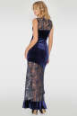 Вечернее платье с длинной юбкой синего цвета 2767-1.26 No3|интернет-магазин vvlen.com