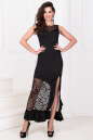Вечернее платье с длинной юбкой черного цвета 2767-2.112 No0|интернет-магазин vvlen.com