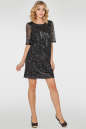 Коктейльное платье футляр черного цвета 2525-3.10 No0|интернет-магазин vvlen.com