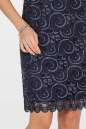 Коктейльное платье футляр синего цвета 2525-4.10 No1|интернет-магазин vvlen.com