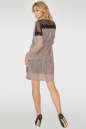 Коктейльное платье трапеция золотистого цвета 2752-1.10 No2|интернет-магазин vvlen.com
