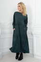 Платье оверсайз темно-зеленого цвета 2403.86 No1|интернет-магазин vvlen.com
