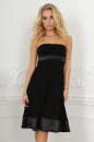 Коктейльное платье с открытыми плечами черного цвета 482.2 No0|интернет-магазин vvlen.com