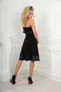 Коктейльное платье с открытыми плечами черного цвета 482.2 No2|интернет-магазин vvlen.com