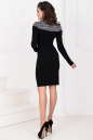 Офисное платье футляр черного цвета 1593.1 No2|интернет-магазин vvlen.com