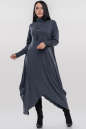 Платье оверсайз темно-серого цвета 2853.65 No0|интернет-магазин vvlen.com