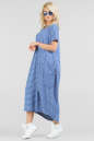 Летнее платье  мешок василькового цвета 2675-2.17 No2|интернет-магазин vvlen.com