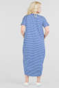 Летнее платье  мешок василькового цвета 2675-2.17 No6|интернет-магазин vvlen.com