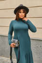 Повседневное платье оверсайз зеленого цвета 2877.17 No3|интернет-магазин vvlen.com