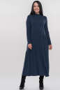 Повседневное платье оверсайз синего цвета 2877.17 No1|интернет-магазин vvlen.com