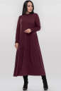 Повседневное платье оверсайз бордового цвета 2877.17 No1|интернет-магазин vvlen.com