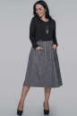 Платье  мешок серого с черным цвета 2935.134  No0|интернет-магазин vvlen.com