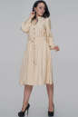 Платье рубашка бежевого цвета 2936.131  No1|интернет-магазин vvlen.com