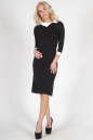 Офисное платье футляр черного цвета 1168.1 No0|интернет-магазин vvlen.com