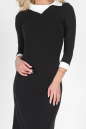 Офисное платье футляр черного цвета 1168.1 No1|интернет-магазин vvlen.com