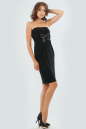 Коктейльное платье футляр черного цвета 1188.1 No1|интернет-магазин vvlen.com