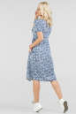 Летнее платье с пышной юбкой синего с белым цвета 2694.84 No1|интернет-магазин vvlen.com