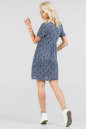 Летнее платье с пышной юбкой синего с белым цвета 2694-2.84 No2|интернет-магазин vvlen.com