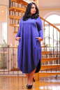 Платье оверсайз синего в горох цвета 2424.86 No2|интернет-магазин vvlen.com