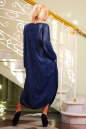 Платье оверсайз синего в горох цвета 2424 .86 No1|интернет-магазин vvlen.com