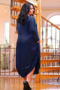 Платье оверсайз синего в горох цвета 2424 .86 No3|интернет-магазин vvlen.com