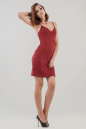 Коктейльное платье футляр бордового цвета 322.12 No1|интернет-магазин vvlen.com