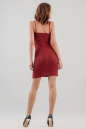 Коктейльное платье футляр бордового цвета 322.12 No2|интернет-магазин vvlen.com