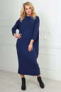 Платье оверсайз синего цвета 2484.17 No0|интернет-магазин vvlen.com