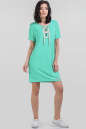 Спортивное платье  мятного цвета 2615-2.79 No0|интернет-магазин vvlen.com