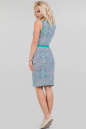 Летнее платье футляр мятный с сиреневым цвета 2020.17 No2|интернет-магазин vvlen.com