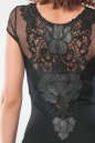 Коктейльное платье футляр черного цвета 1550.2 No2|интернет-магазин vvlen.com